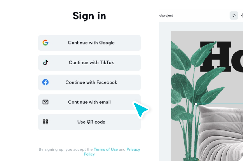 訪問CapCut並選擇一個模板